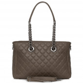 Geanta dama din piele naturala DiAmanti Lucia Taupe Scuro Geanta dama din piele naturala DiAmanti Lucia Taupe Scuro